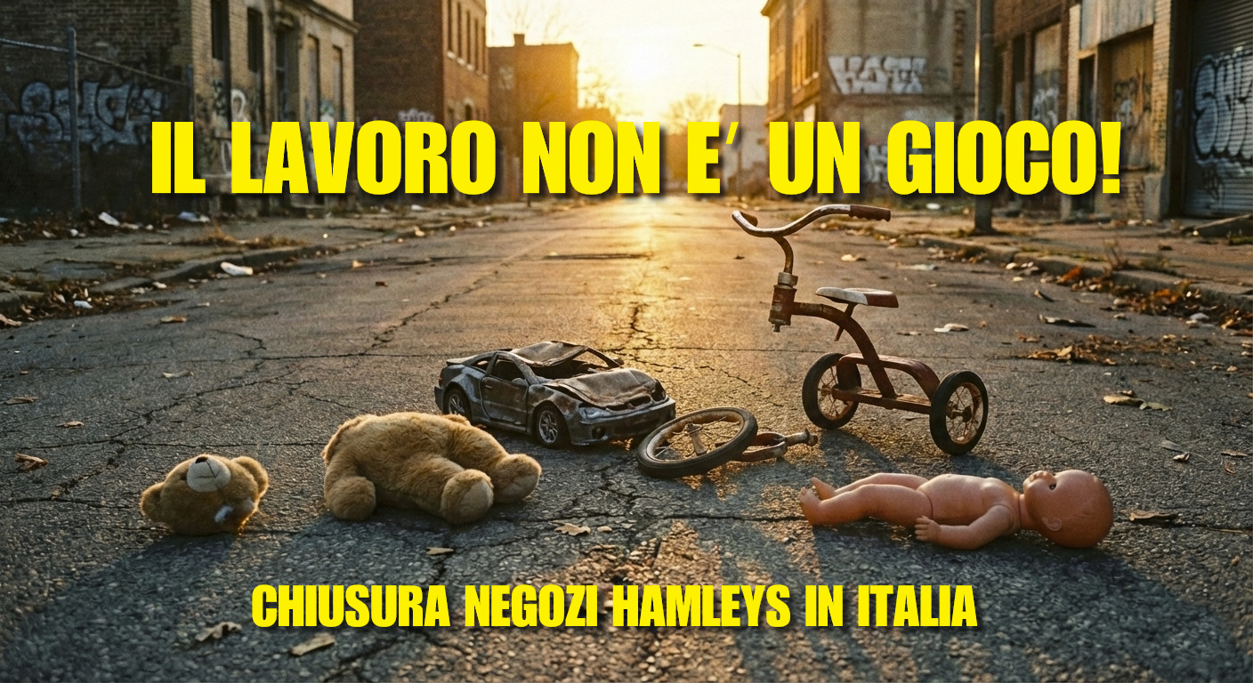 Chiusura negozi Hamleys in Italia. USB: il lavoro non è un gioco!