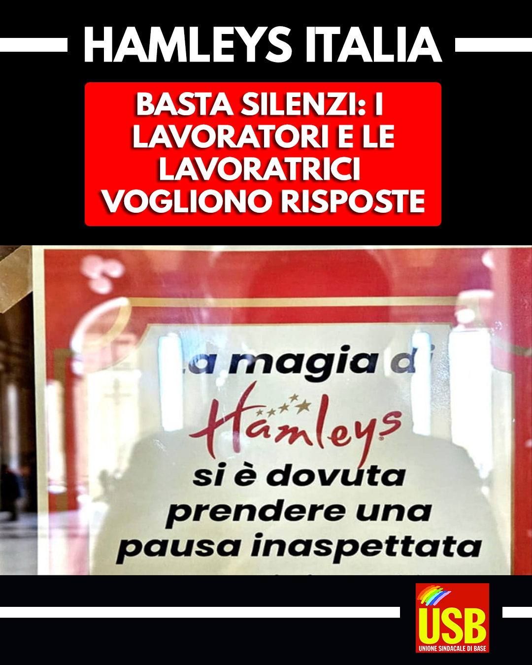 GRUPPO GIOCHI PREZIOSI - HAMLEYS: BASTA SILENZI, SERVONO RISPOSTE IMMEDIATE