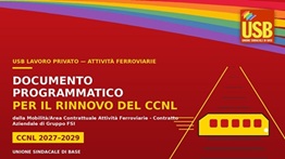 USB LP attività ferroviarie lancia la sfida: consegnata la piattaforma per il rinnovo del CCNL