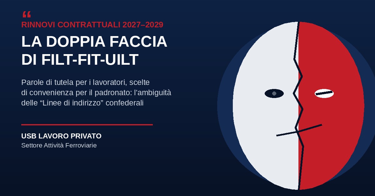 Rinnovo CCNL Attività Ferroviarie: FILT, FIT e UILT parlano ai lavoratori, ma rassicurano il padronato.